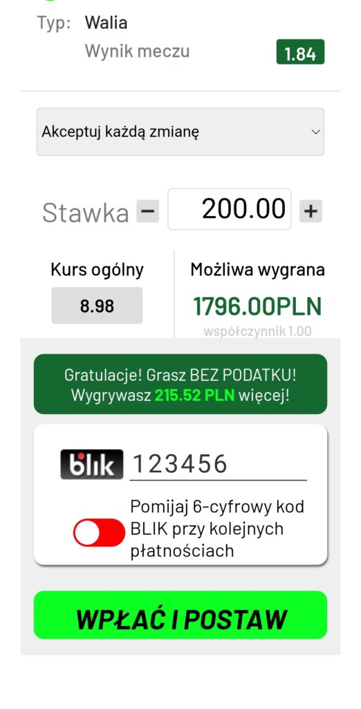 Jak obstawić zakład w aplikacji Totalbet?