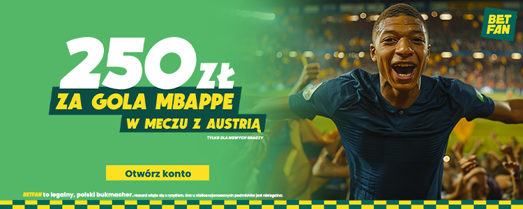 Gol Mbappe z Austrią. Betfan